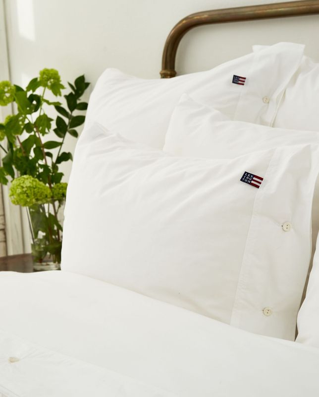 Lexington poplin dynetrekk hvit