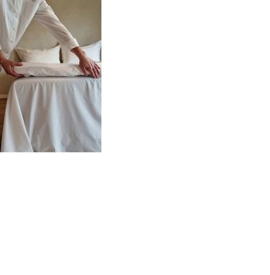 Hovedbilde Turiform glatt laken til enkeltseng hvit