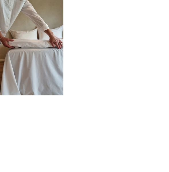 Turiform glatt laken til enkeltseng hvit
